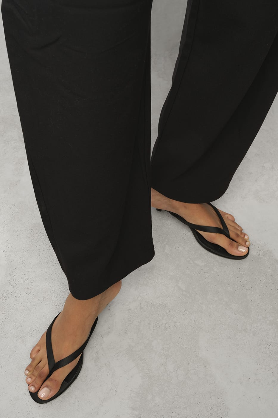 Sonni Kitten Heel Black Satin