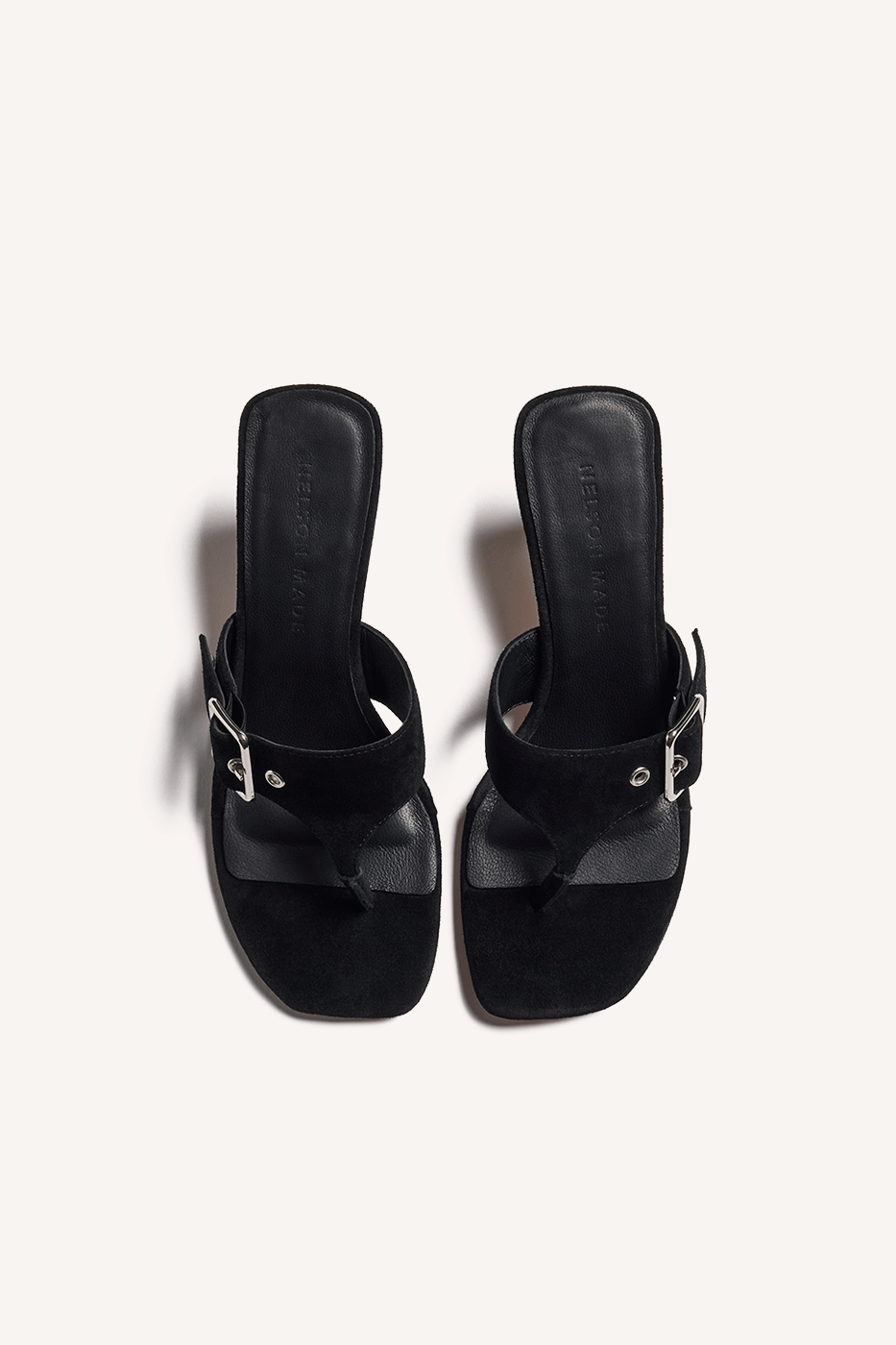 Zaria Kitten Heel Black Suede