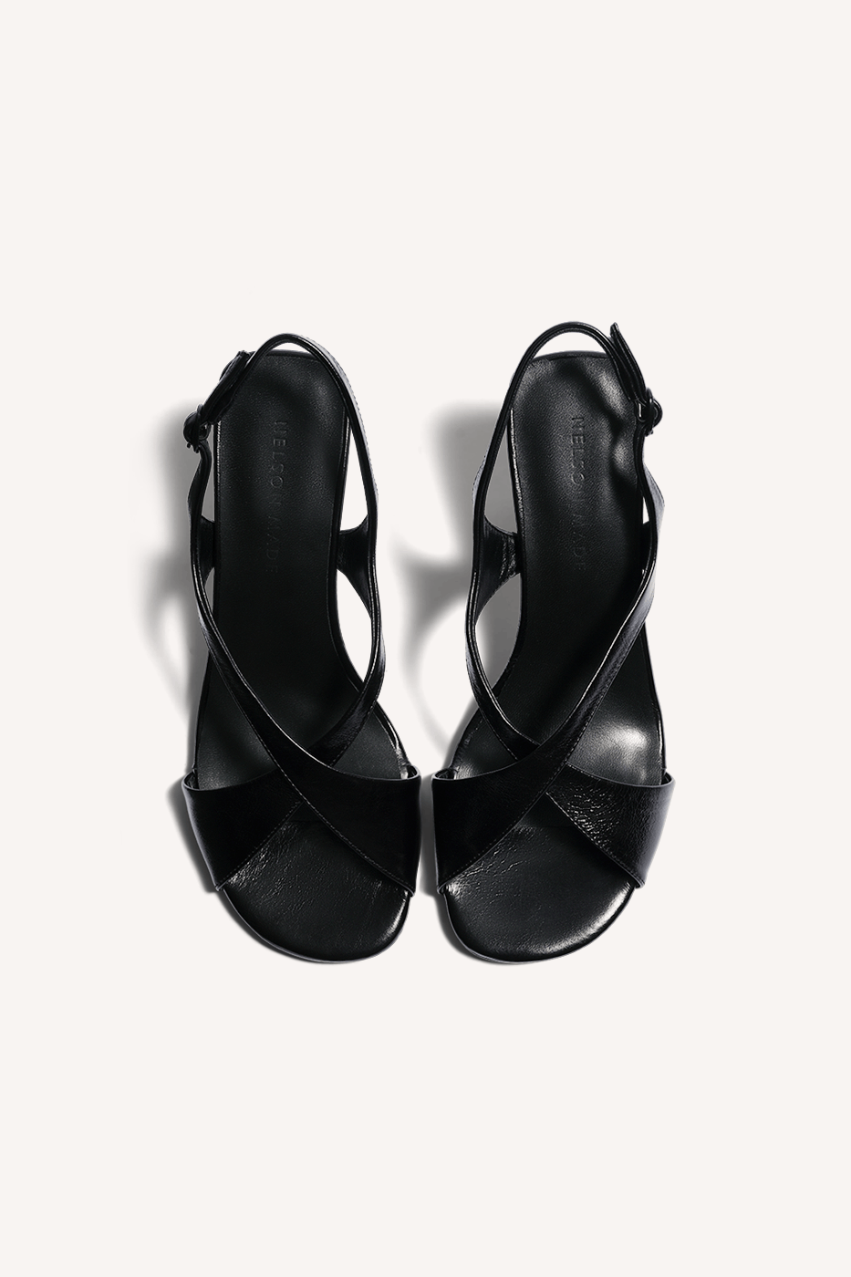 Alda Heel Black Crinkle