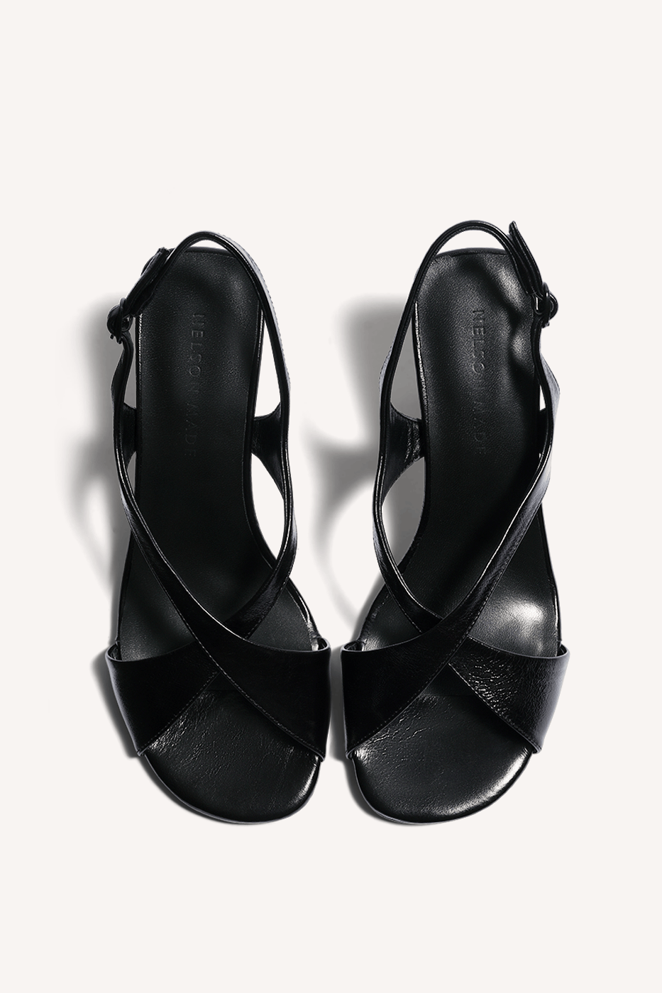 Alda Heel Black Crinkle