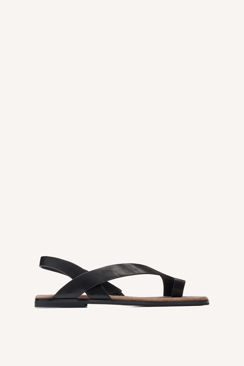 Anti Sandal Black Leather
