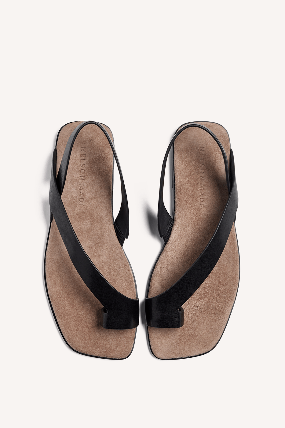 Anti Sandal Black Leather