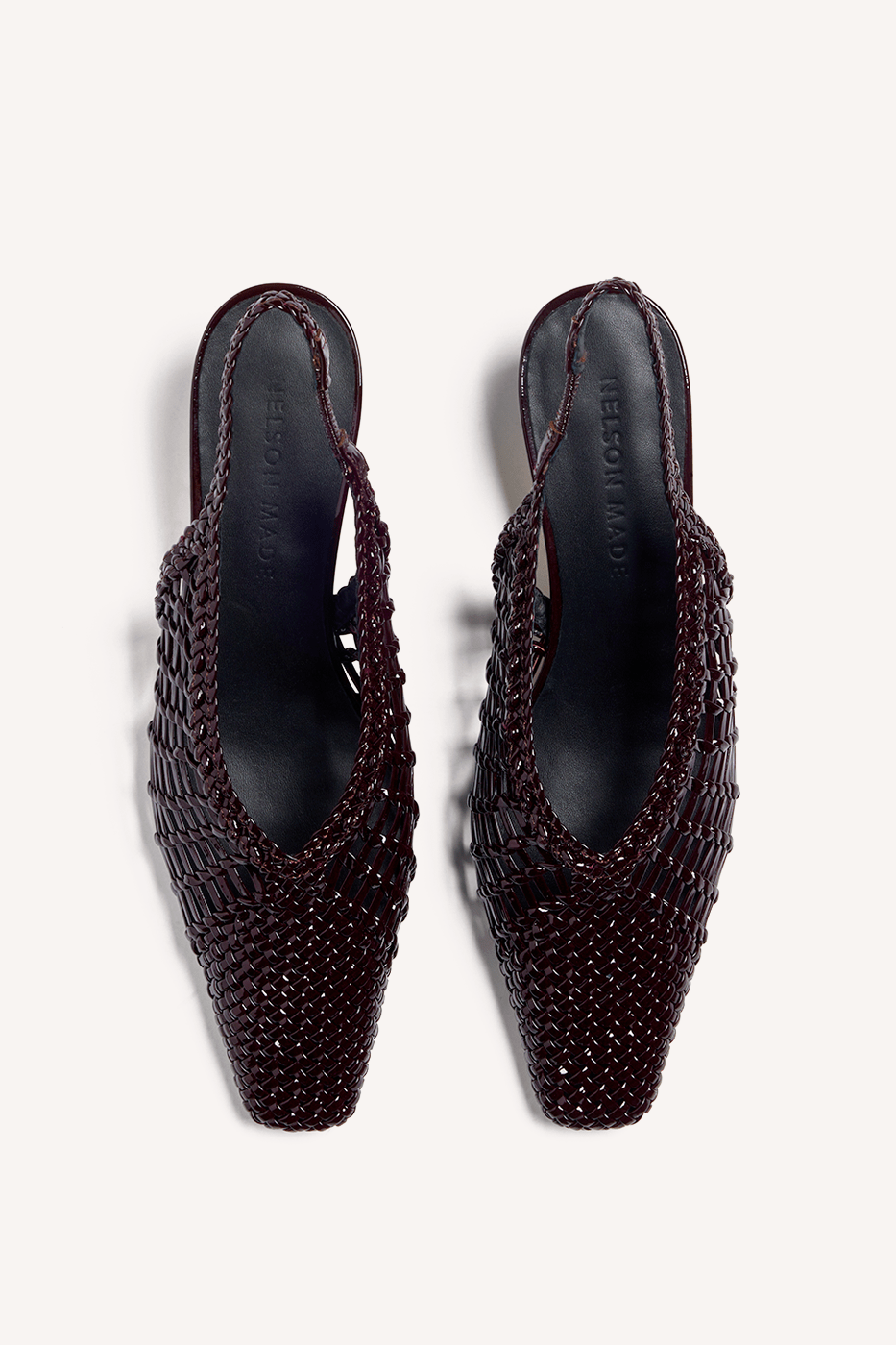 Cali Woven Mule Bordeaux Crinkle