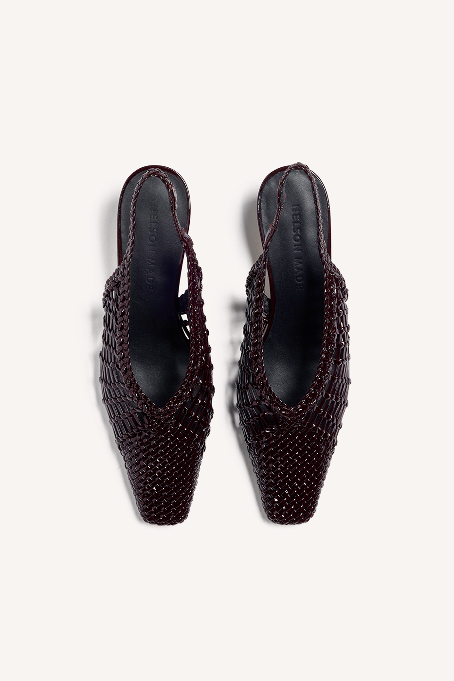 Cali Woven Mule Bordeaux Crinkle