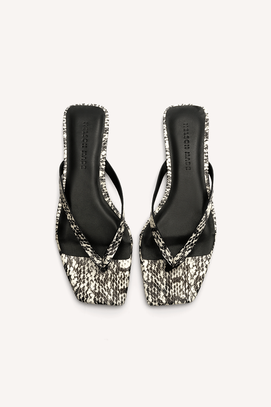 Petra Sandal Snake Emboss