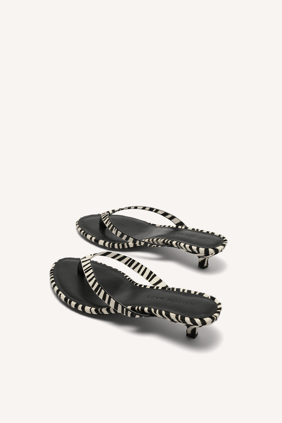 Sonni Kitten Heel Zebra