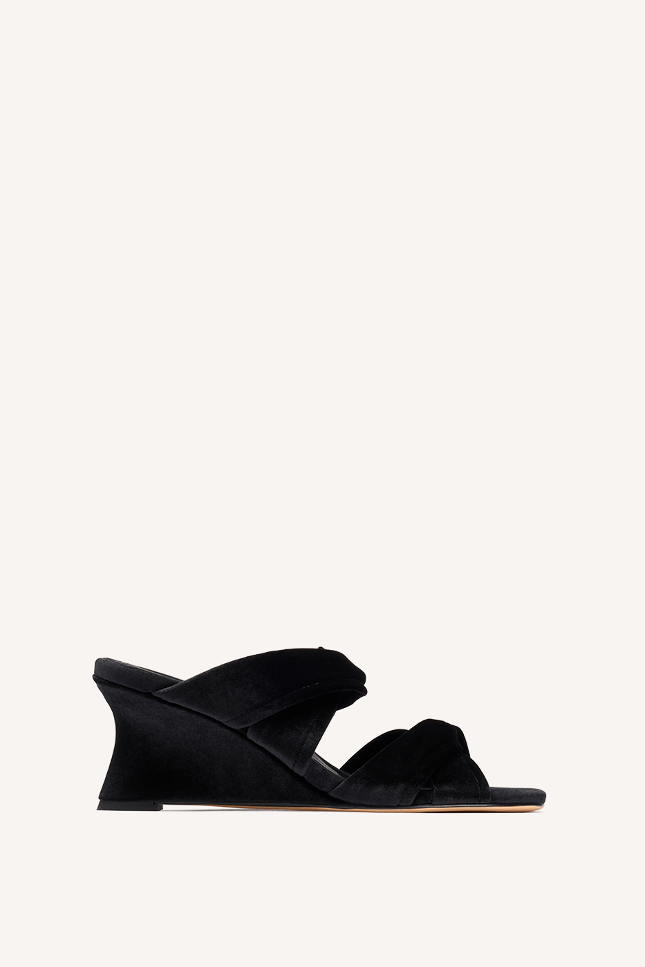 Som Wedge Black Suede