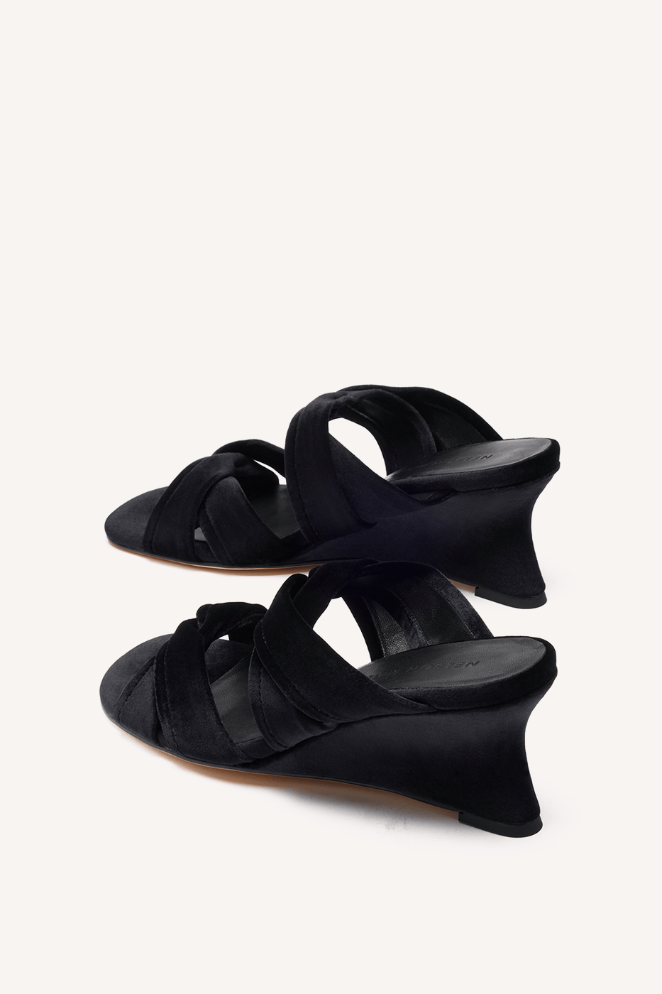 Som Wedge Black Suede