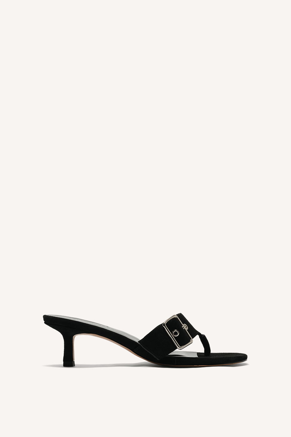 Zaria Kitten Heel Black Suede