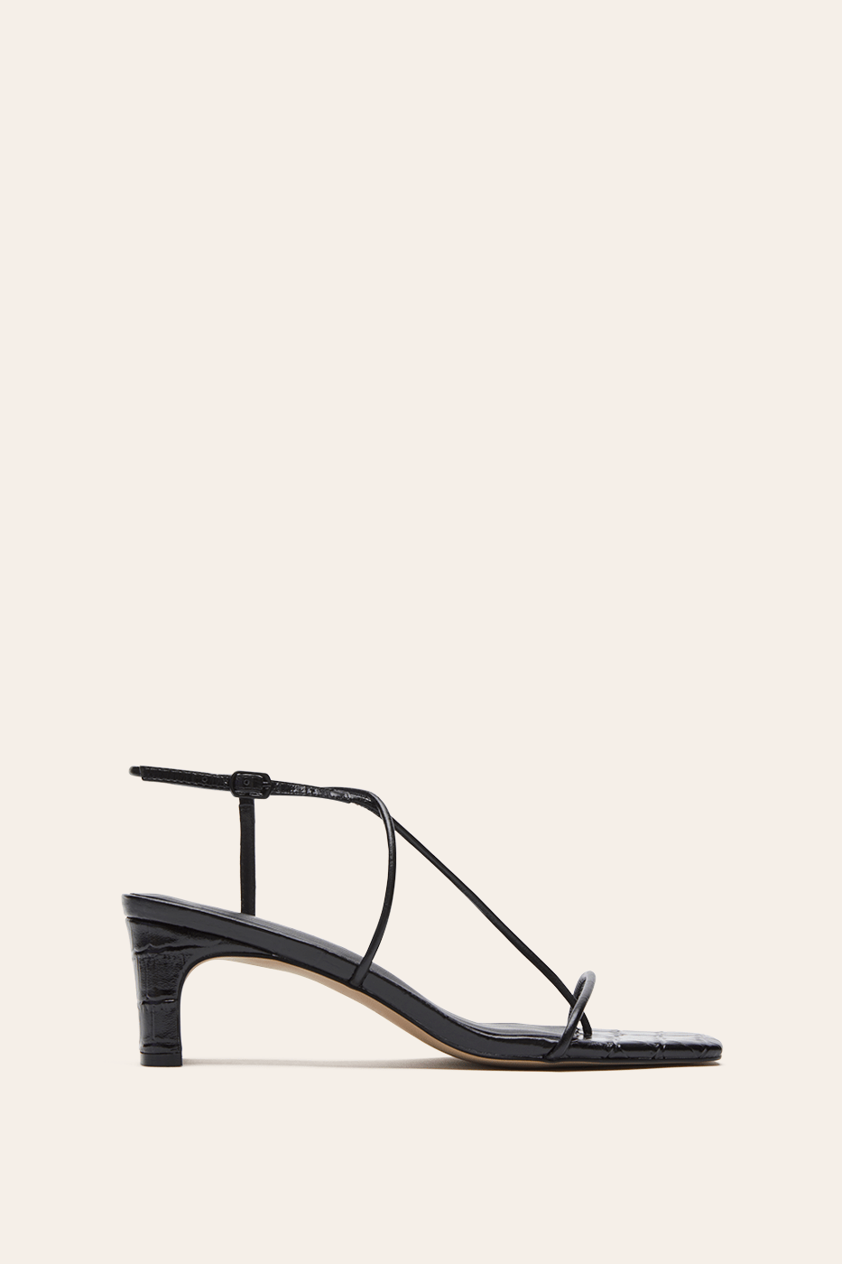 Juliette Midi Black Croc