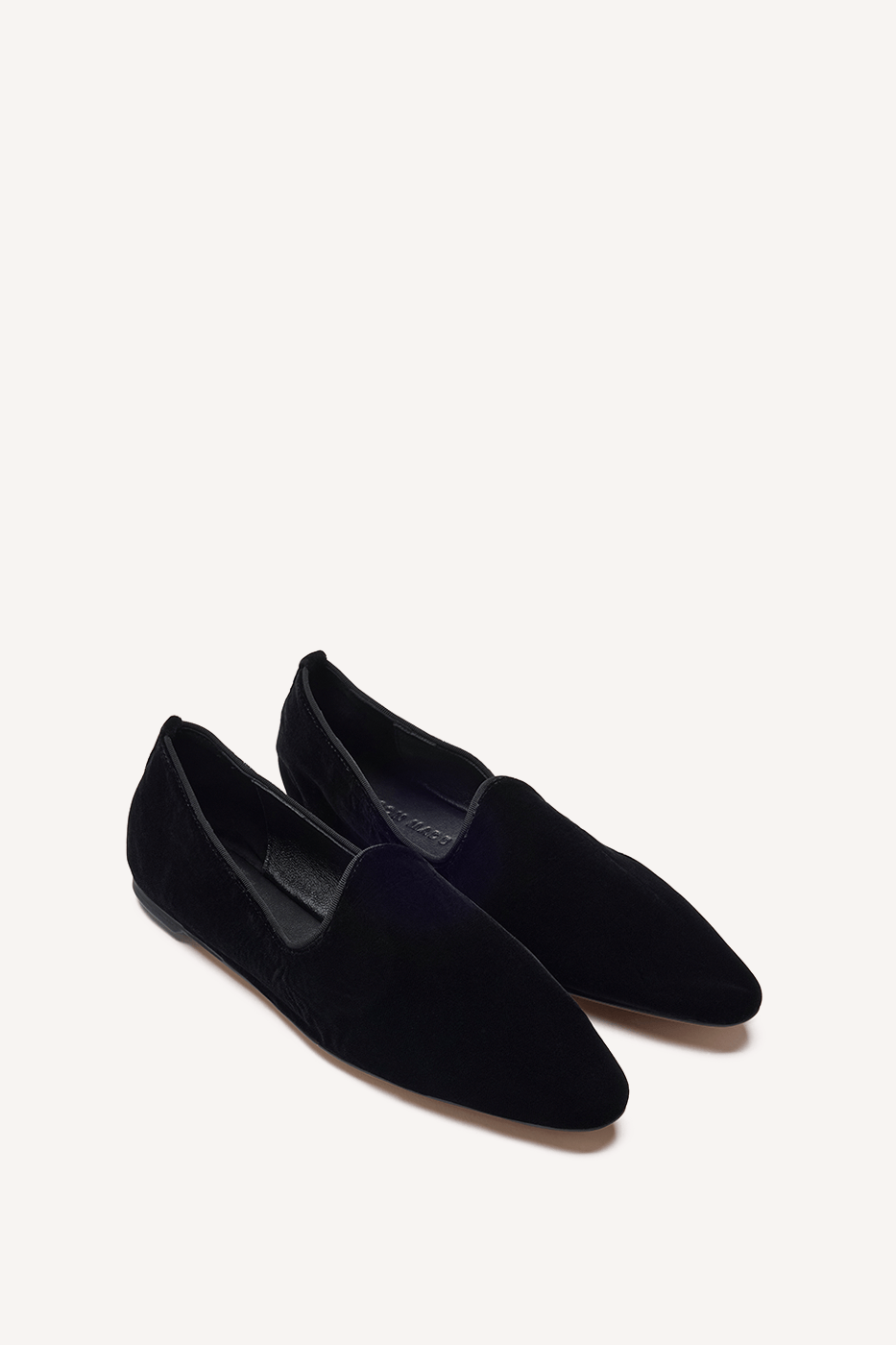 Zora Flat Black Suede