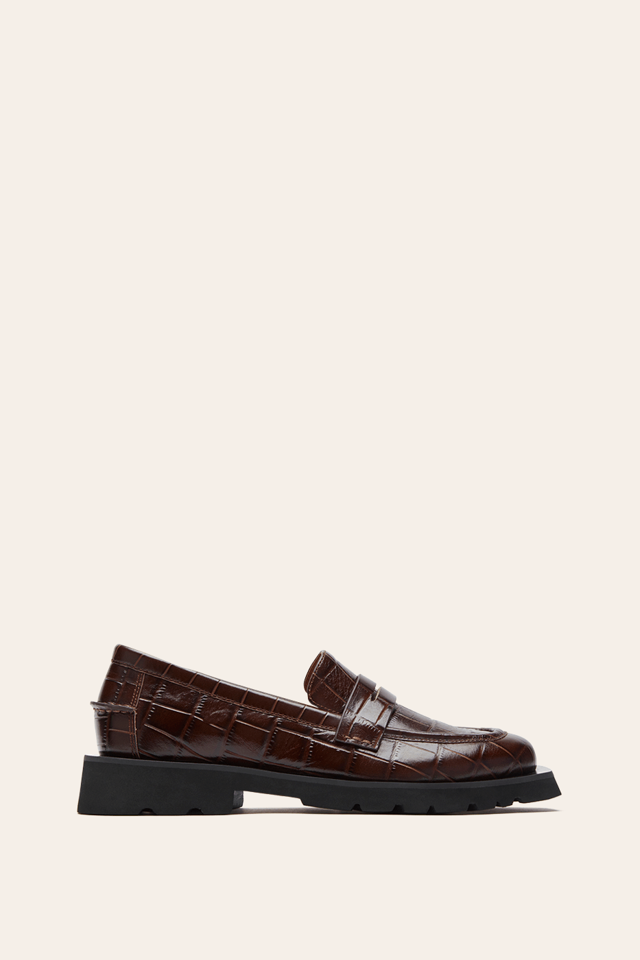 Croc embossed loafers store